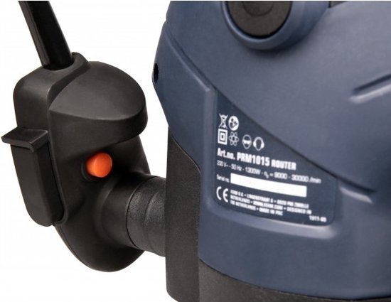 FERM - PRM1015 - Bovenfrees - 1300W - 2 Spantangen - 6mm - én - 8mm - Stofzuiger adapter - Ingebouwde - LED werkverlichting - Freesdiepte 60mm - Freesdiameter 30mm - 6-delige - Freesset - Parallelgeleider - Sjabloongeleider - Precisie bovenfrees
