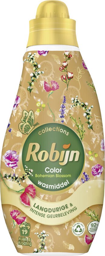 Foto: Robijn klein krachtig collections color bohemian blossom vloeibaar wasmiddel 19 wasbeurten