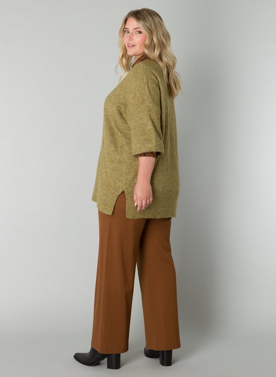 YESTA Niovi Essential Tops - Avocado Green/Melang - maat 2(50)