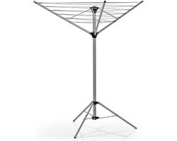 MKSS® Droogmolen met Voet voor Camping & Thuis - Wasrek Staand - Droogrek Inklapbaar - Grijs