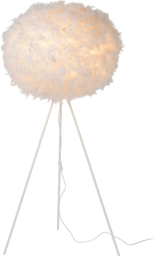 Lucide GOOSY SOFT – Vloerlamp – Ø 50 cm – 1xE27 – Wit
