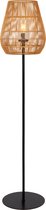 Lucide NERIDA - Vloerlamp Binnen/Buiten - Ø 35 cm - 1xE27 - IP44 - Naturel - Japandi