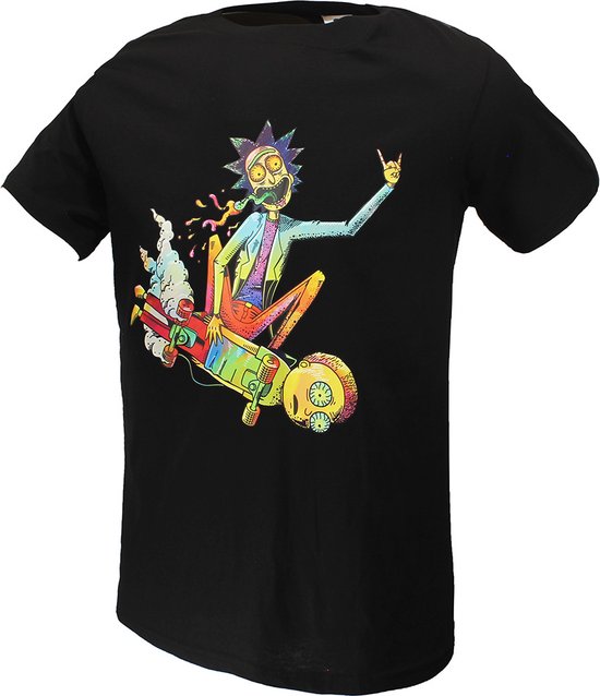 Rick et Morty Acid Skateboard Steez T-Shirt - Merchandise Officielle - XL