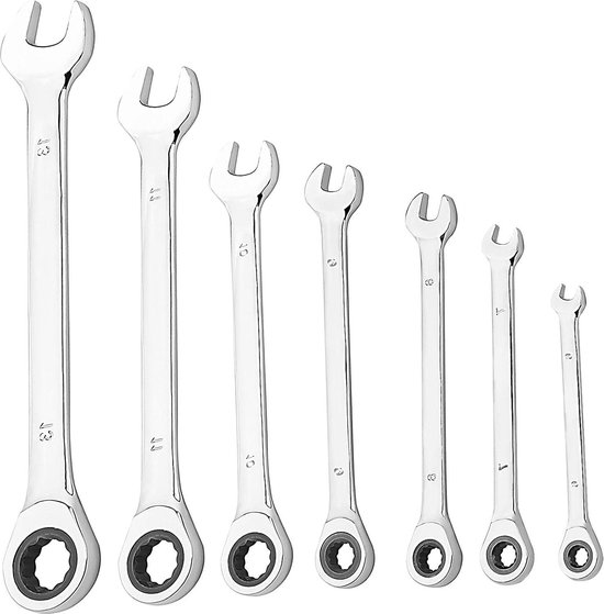 BGS 1192 Satz Ringmaulschlüssel 6-19mm metrisch 8 teilig mit Tasche