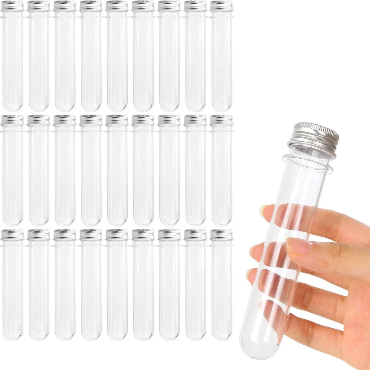 TUBES ÉCHANTILLONS TRANSPARENTS de 15 ml pour pathologie/histologie pour tests EUR 13,00