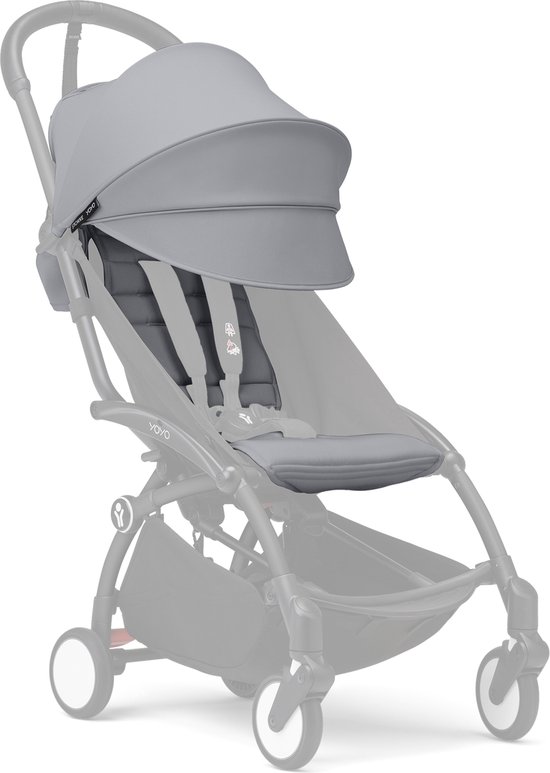 Stokke YOYO 6+ Color Pack Stone Textiel met Uitschuifbare - Stokke - €70,00