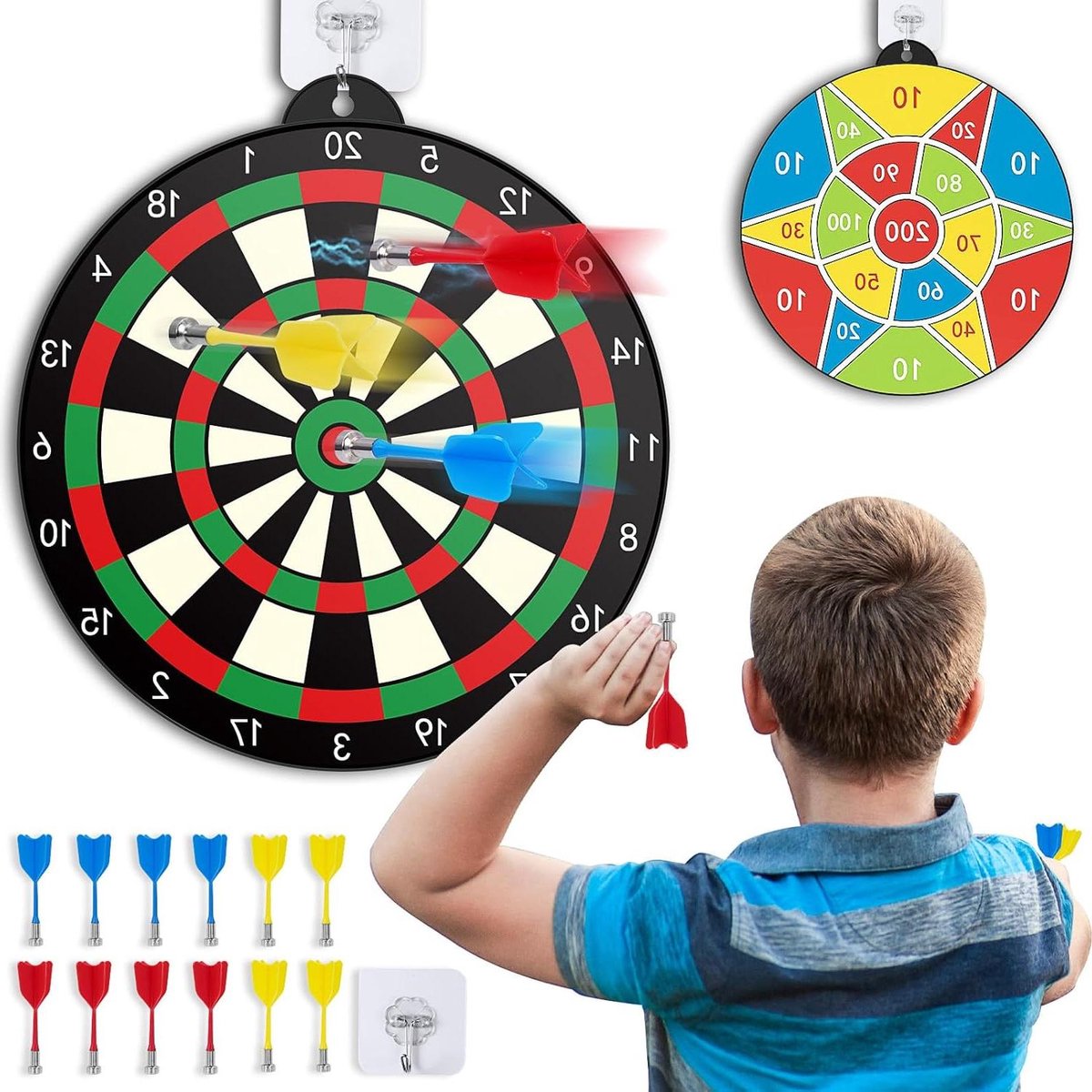 Dartbord voor kinderen - vanaf 3 tot 12 jaar - jongens en meisjes - outdoor spelletjes - cadeau - kinderspeelgoed
