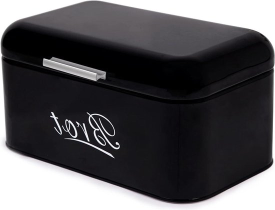 HollyHOME 2-laags bamboe broodtrommel met acryl gestreept venster