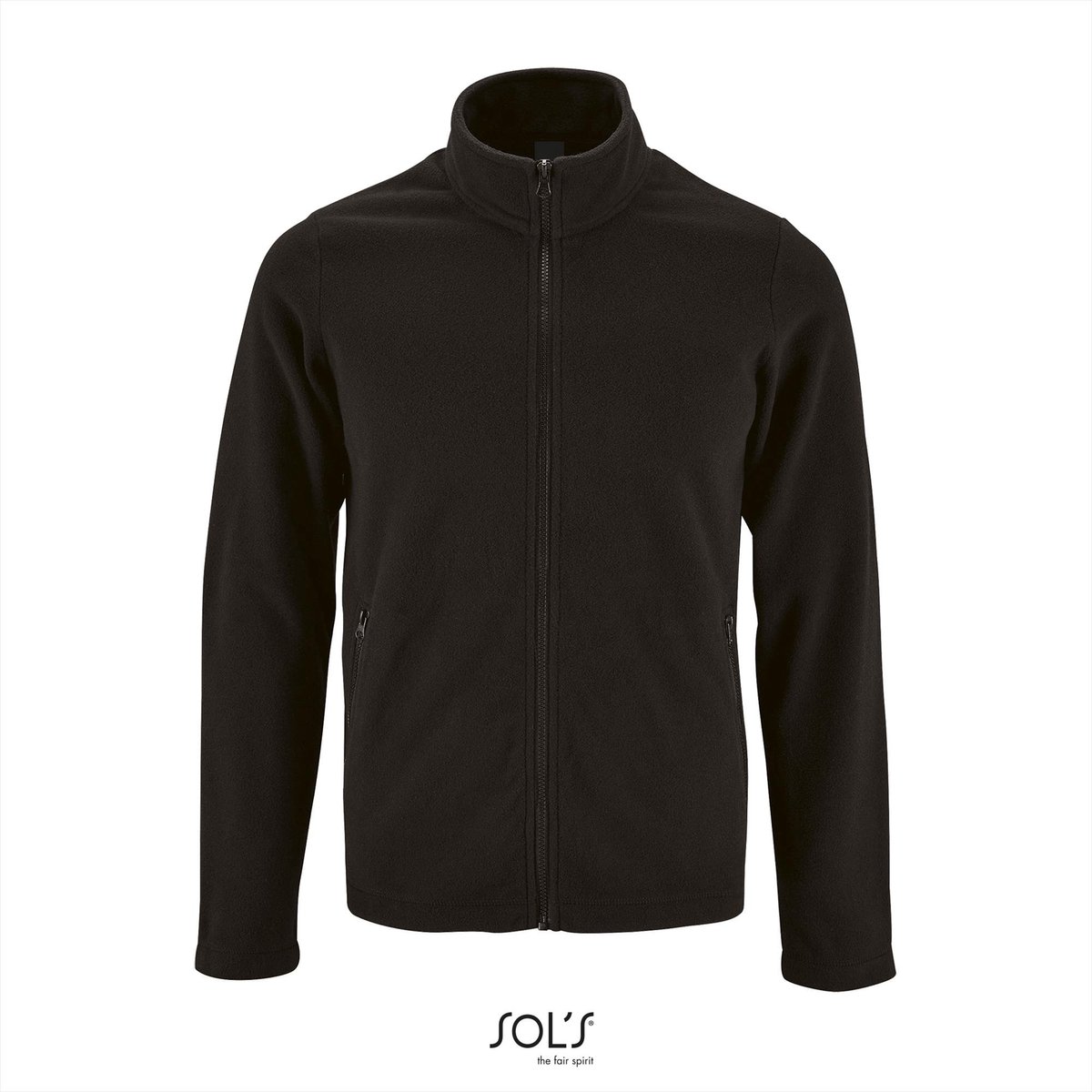 SOL’ Men´ Plain Fleece Jacket Norman L02093 Zwart