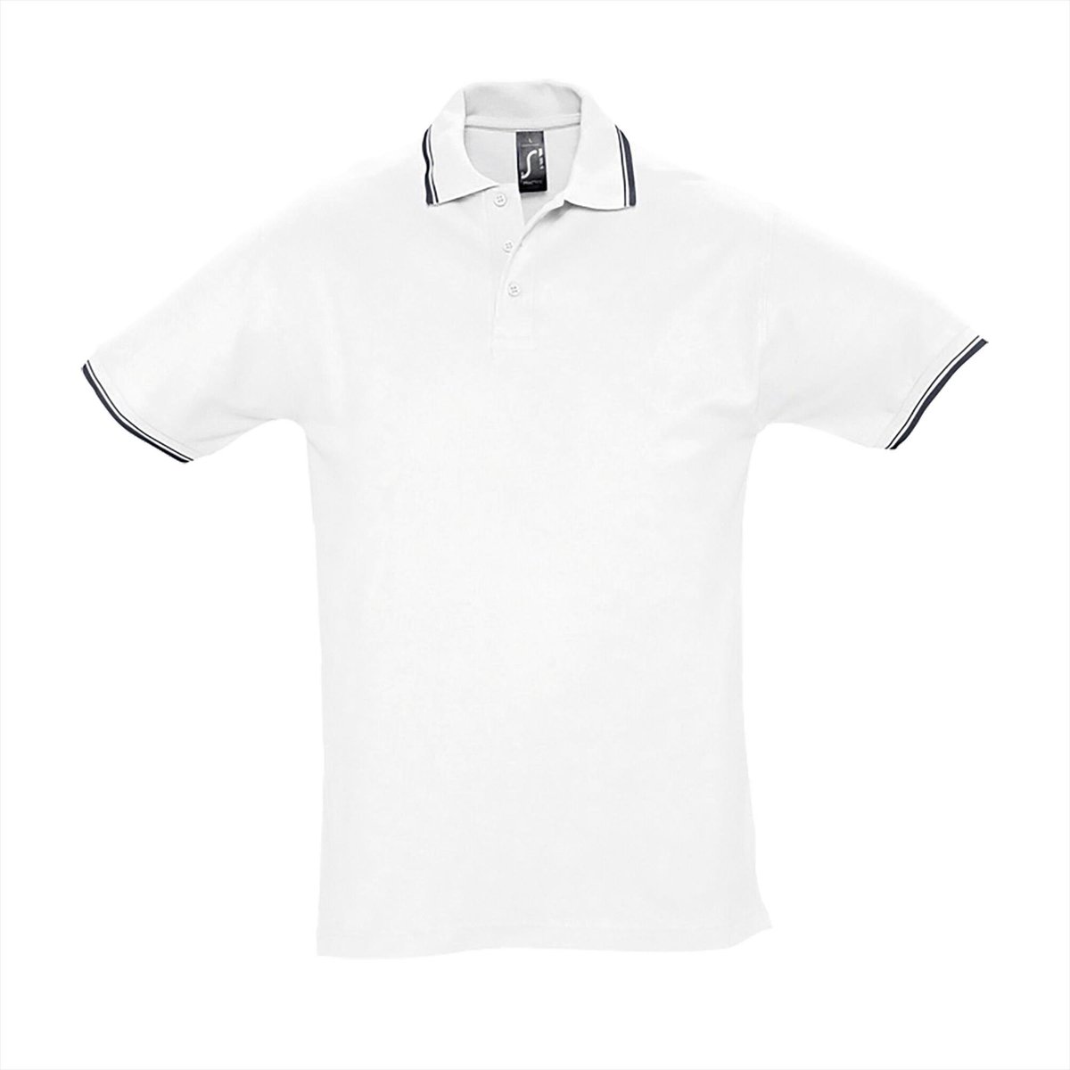SOL'S Contrast-Polo Practice L585 - white/navy - M