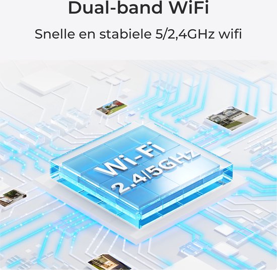 Reolink 2K 5MP beveiligingscamera buiten op batterij, Draadloos wifi, Detectie van personen/voertuigen, Nachtzicht in kleur, 5/2,4 GHz Wi-Fi van Reolink — afbeelding 2