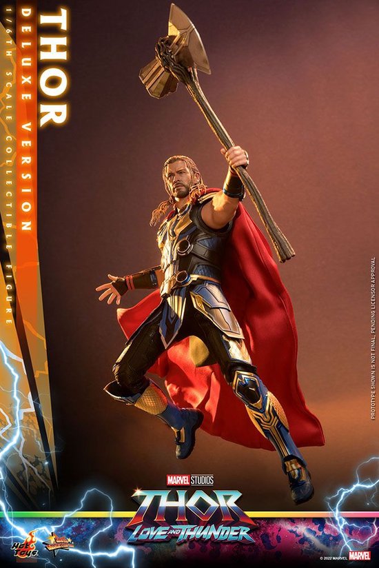 Hot Toys Thor Love and Thunder Figuur - Deluxe 1:6 Scale - 32 cm | bol