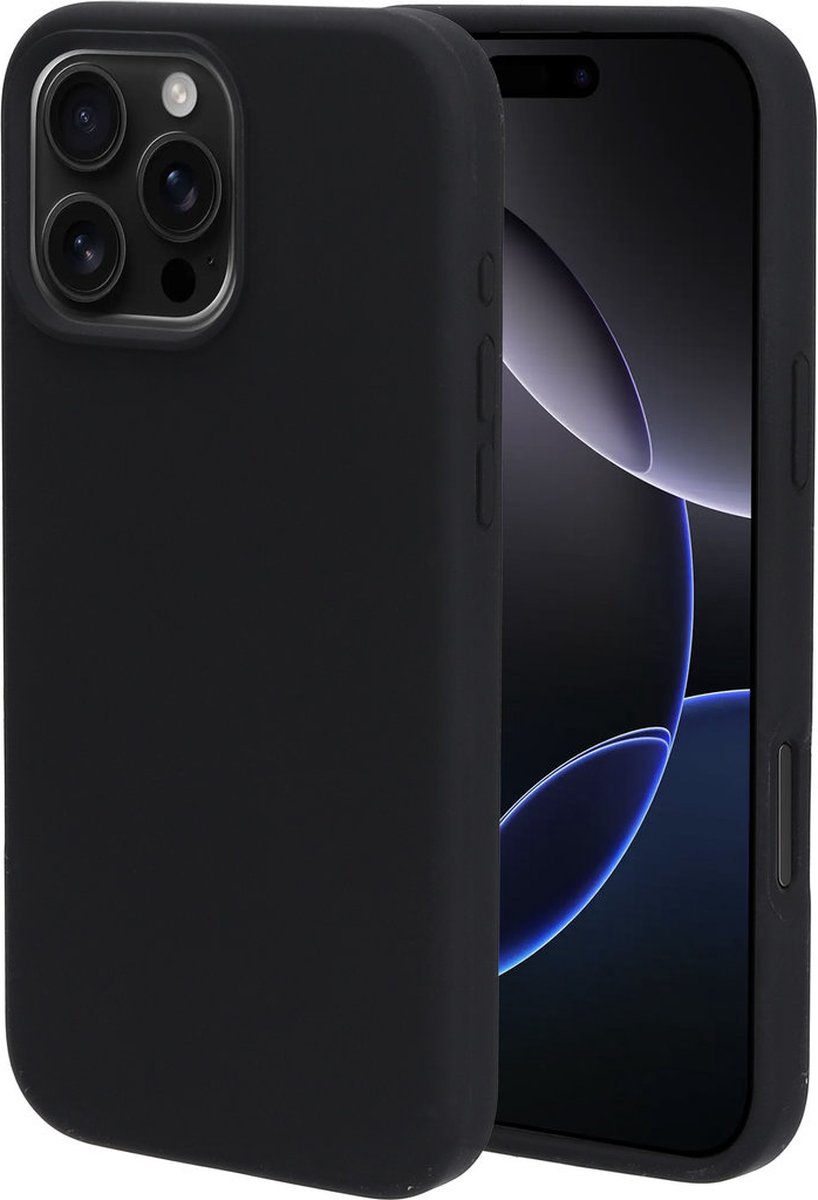 Mobiparts hoesje geschikt voor de Apple iPhone 16 Pro Max - Siliconen - Zwart