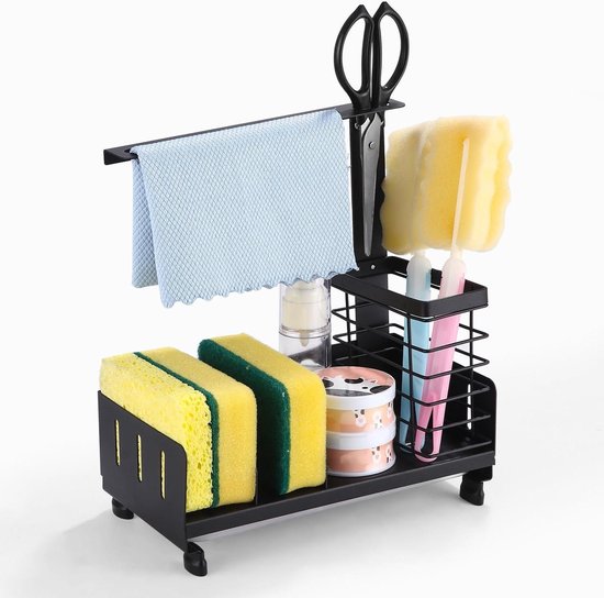 Kingrol Droogrek voor babyflessen met hoes voor thuis, keuken, reizen, grote capaciteit peuterflessen opbergorganizer met afvoergaten voor flessen, spenen kopjes, pomponderdelen en accessoires