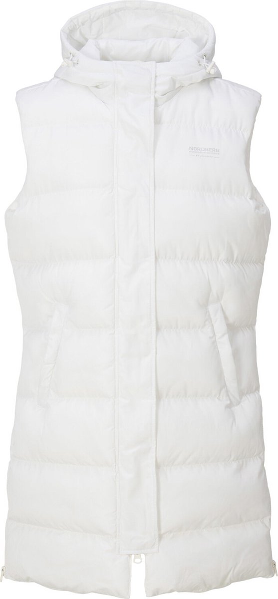 Nordberg dames winter bodywarmer lange bodywarmer Helle off Wit