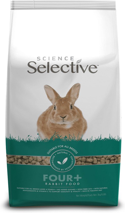 Supreme Science Selective Rabbit 4plus - Konijnenvoer - 10 kg