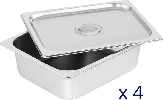 Bain Marie - 4 GN 1/2 containers - Aftapkraan - Glasbeschermer - Royal Catering — afbeelding 3