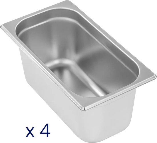 Bain Marie - 600 W - 4 GN 1/4 - Aftapkraan - Royal Catering — afbeelding 5