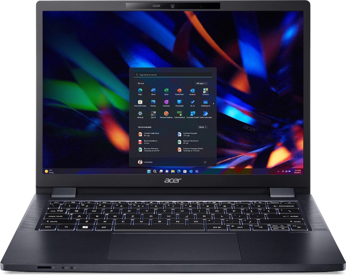 Laptop Acer TravelMate P4 14" Intel Core 7 150U 16 GB RAM 512 GB SSD Qwerty Spaans