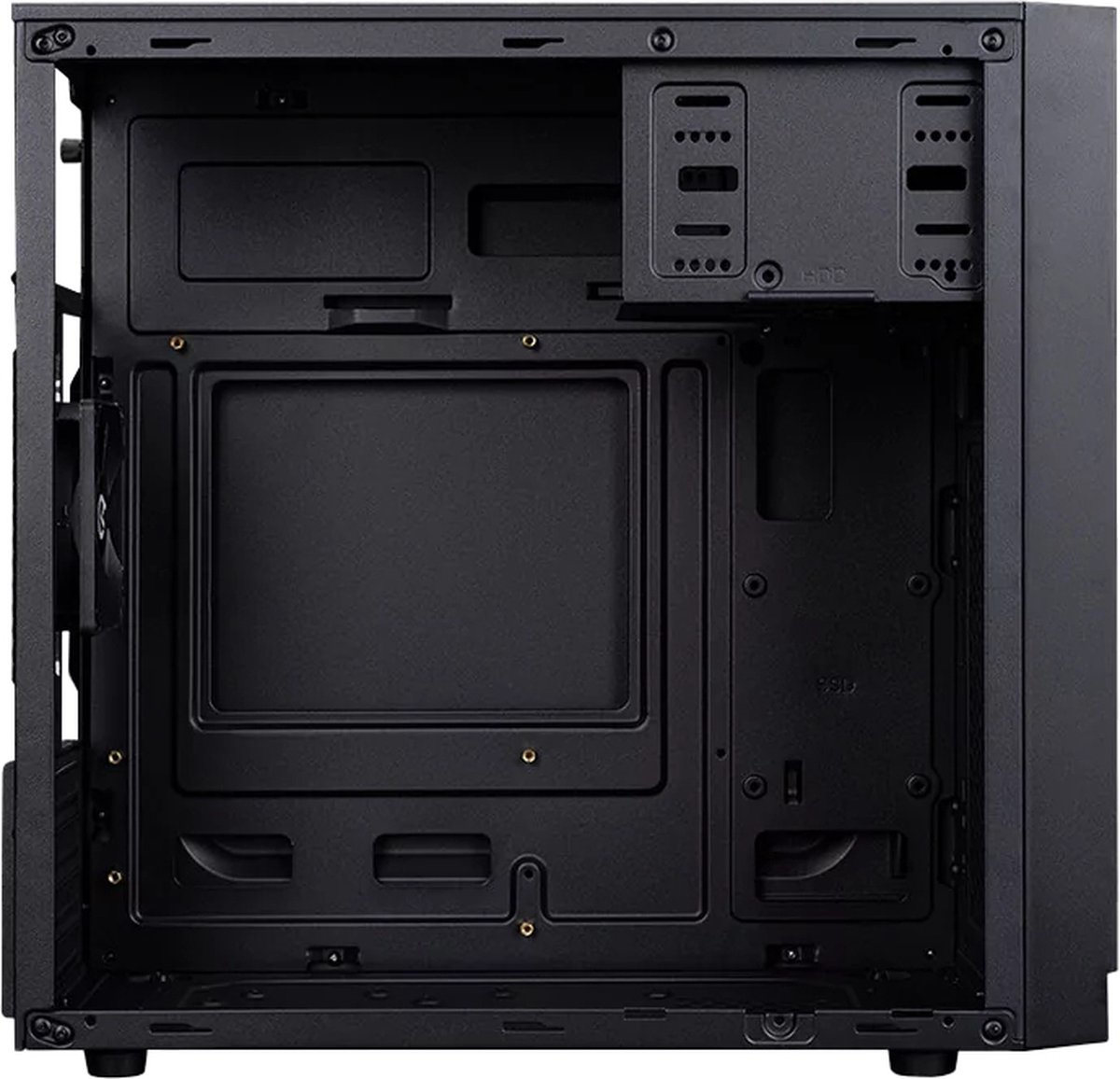 Hiditec Q5 Pro Midi Tower Zwart behuizing - afbeelding 2