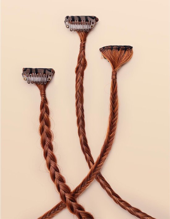 Infinity Braids - Braidies - Set van 3 Clip-in Vlechtjes - Lizzy, Jolie ...