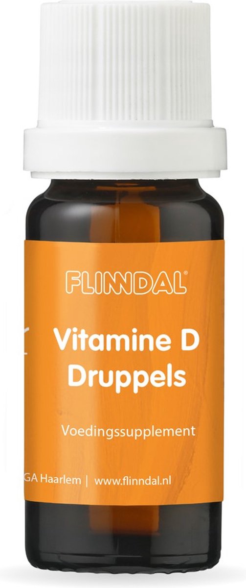 Goedkoopste Flinndal Vitamine D Druppels - Bevat 5 mcg Vitamine C per Druppel (200 IE) - 10 ml