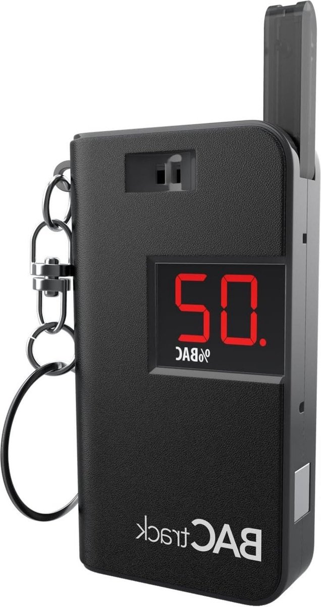 Goedkoopste Sleutelhanger met alcoholmeter - draagbare ademalcoholtester zwart alcohol testers