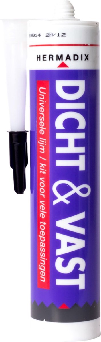 Hermadix dicht & vast lijmkit zwart - 290 ml.