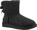Zwarte UGG mini laars met strik aan de achterkant