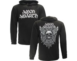 Amon Amarth Grey Skull Hoodie Trui - Officiële Merchandise - 3XL