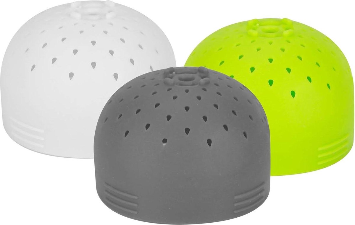 Multifunctioneel Siliconen Mini Vergiet Kleine Bessen Zeefje Voedselzeefjes Voor Blikjes Fruitpers Grijs Vergiet