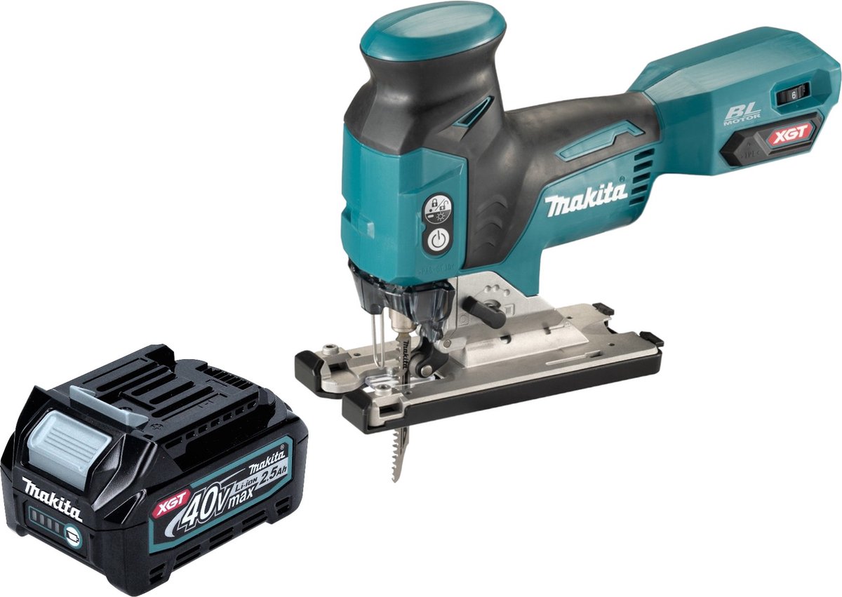 Makita JV 001 GD1 Accu-decoupeerzaag 40 V max. 135 mm borstelloos + 1x oplaadbare accu 2,5 Ah - zonder oplader