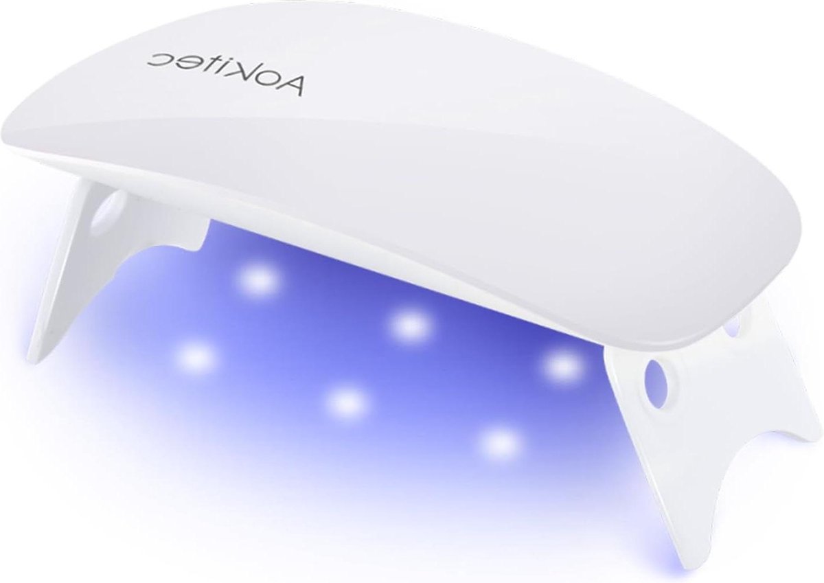 Elektrische Nageldroger UV Mini Nagellamp - Muis Vorm - Zakformaat - Met USB - 2 Timer - Alle Gel Nagellak