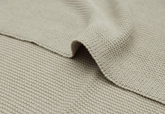 Jollein - Deken Wieg 75x100cm - Wiegdeken, Wiegdekentje, Dekentje Baby - Basic Knit - Olive Green van Jollein — afbeelding 2