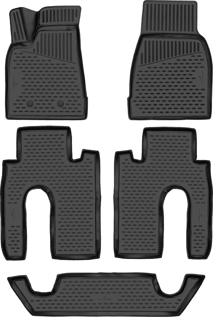 WALSER XTR Rubber Foot Mats Compatible with Tesla Model S (5YJS