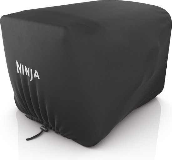 Ninja Woodfire Outdoor Barbecuehoes Zwart Waterafstotend Polyester 300 Denier Met Elastische Zijkanten