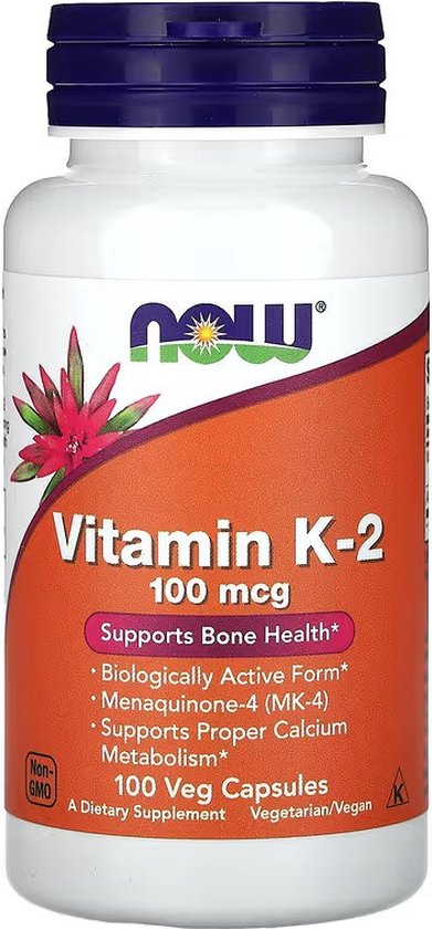 NOW Foods - Vitamine K-2 100mg  (100 capsules)