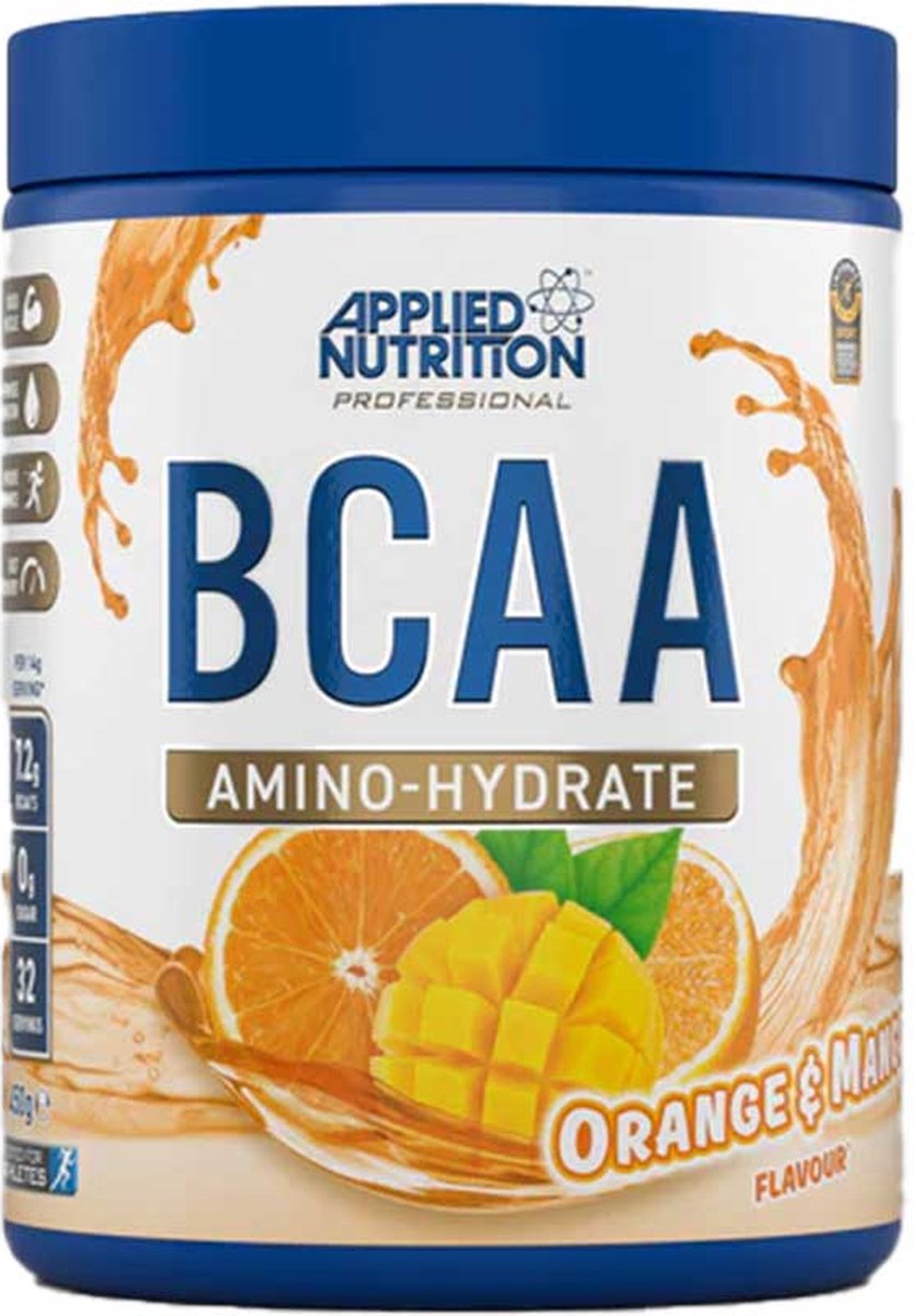 Goedkoopste Applied Nutrition - BCAA Amino-Hydrate (Orange/Mango - 450 gram) - Aminozuren