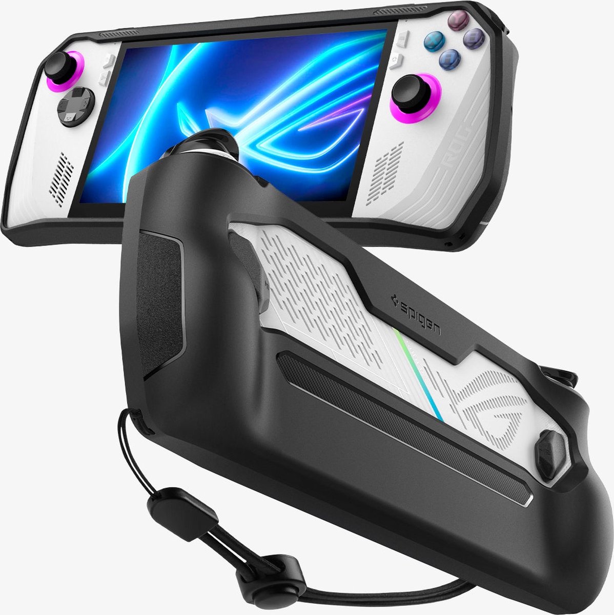 Spigen - Rugged - Armor-hoes voor Asus ROG Ally - matzwart