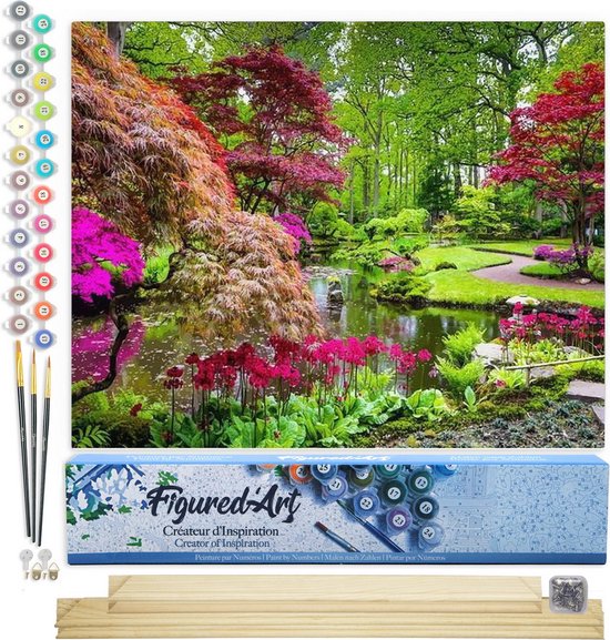 Figured'Art Schilderen op Nummer Volwassenen canvas Gele koe - Handwerk Figured'Art Schilderen op Nummer Volwassenen canvas Gele koe - Handwerk