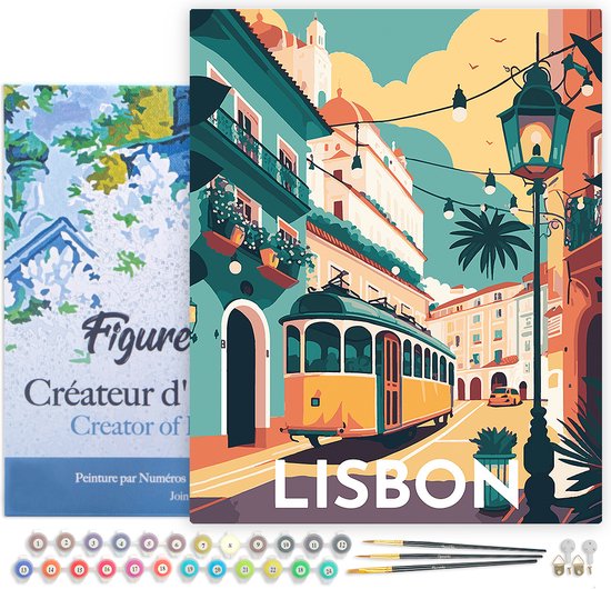 Peinture Par Numéros Sur Toile 40x50cm - Kit Complet Pour Adultes Et Enfants Débutants
