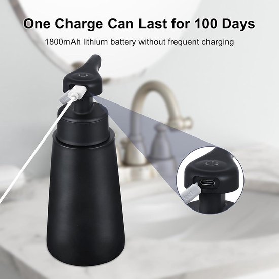 Elektrische duiven zeepdispenser, 300ml navulbare Elektrische duiven zeepdispenser, 300ml navulbare