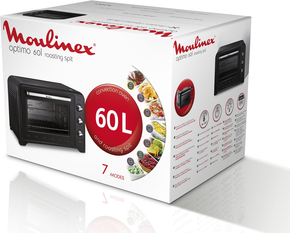 Moulinex Optimo OX495810 - Oven (vrijstaand) - 60 Liter - 2200 Watt – foto 4