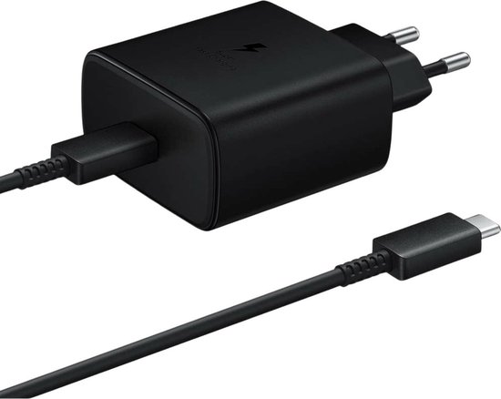 Adaptateur secteur Samsung - Câble USB-C vers USB-C - 45W - 1.8m - Noir