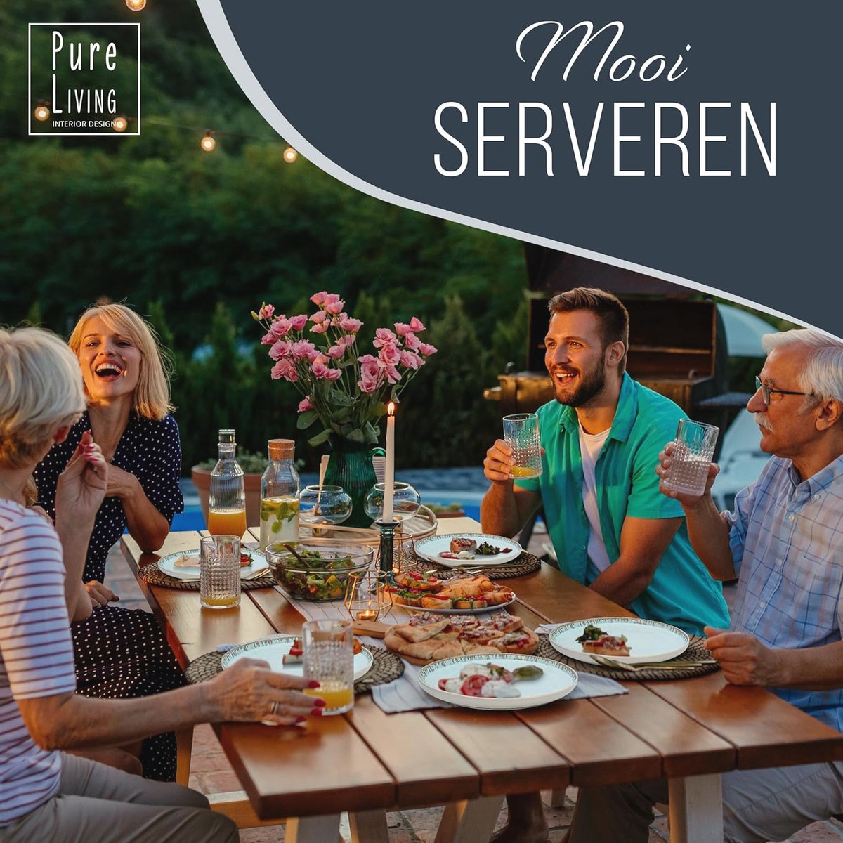 Service De Table Pour 6 Personnes, Assiettes Et Bols En