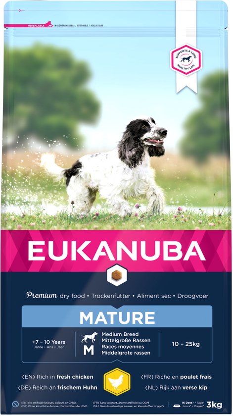 Eukanuba Thriving Mature Medium Breed Kip - Hondenvoer - 3 kg