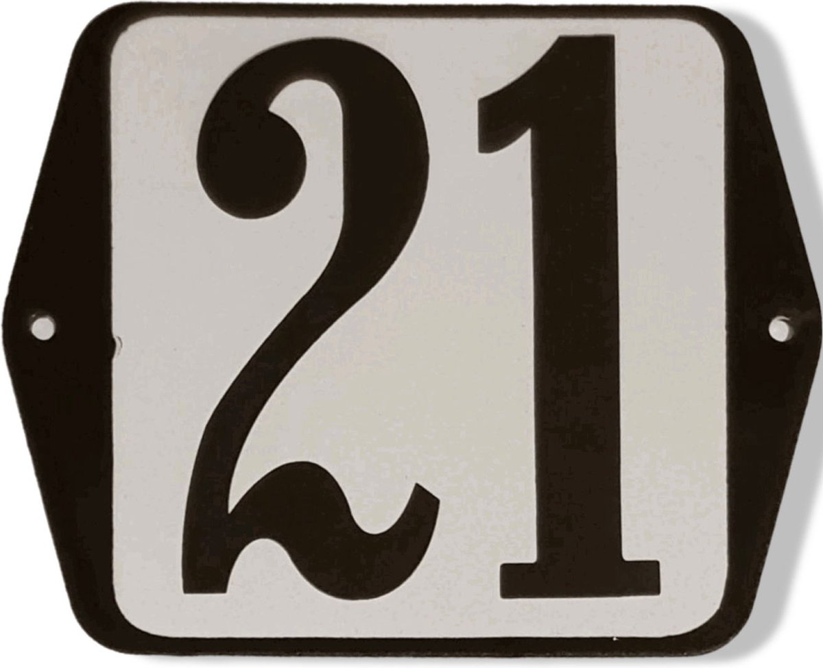 Huisnummer standaard nummer 21