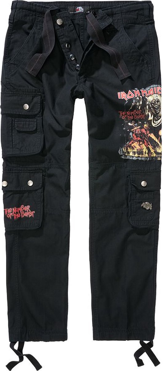 Iron Maiden Pure Slim Trousers Heren Cargobroek - zwart - XXL