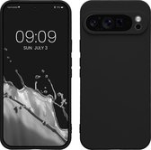 kwmobile coque de téléphone compatible avec Google Pixel 9 Pro XL - Coque pour smartphone - Découpe précise pour appareil photo - Coque arrière en TPU noir
