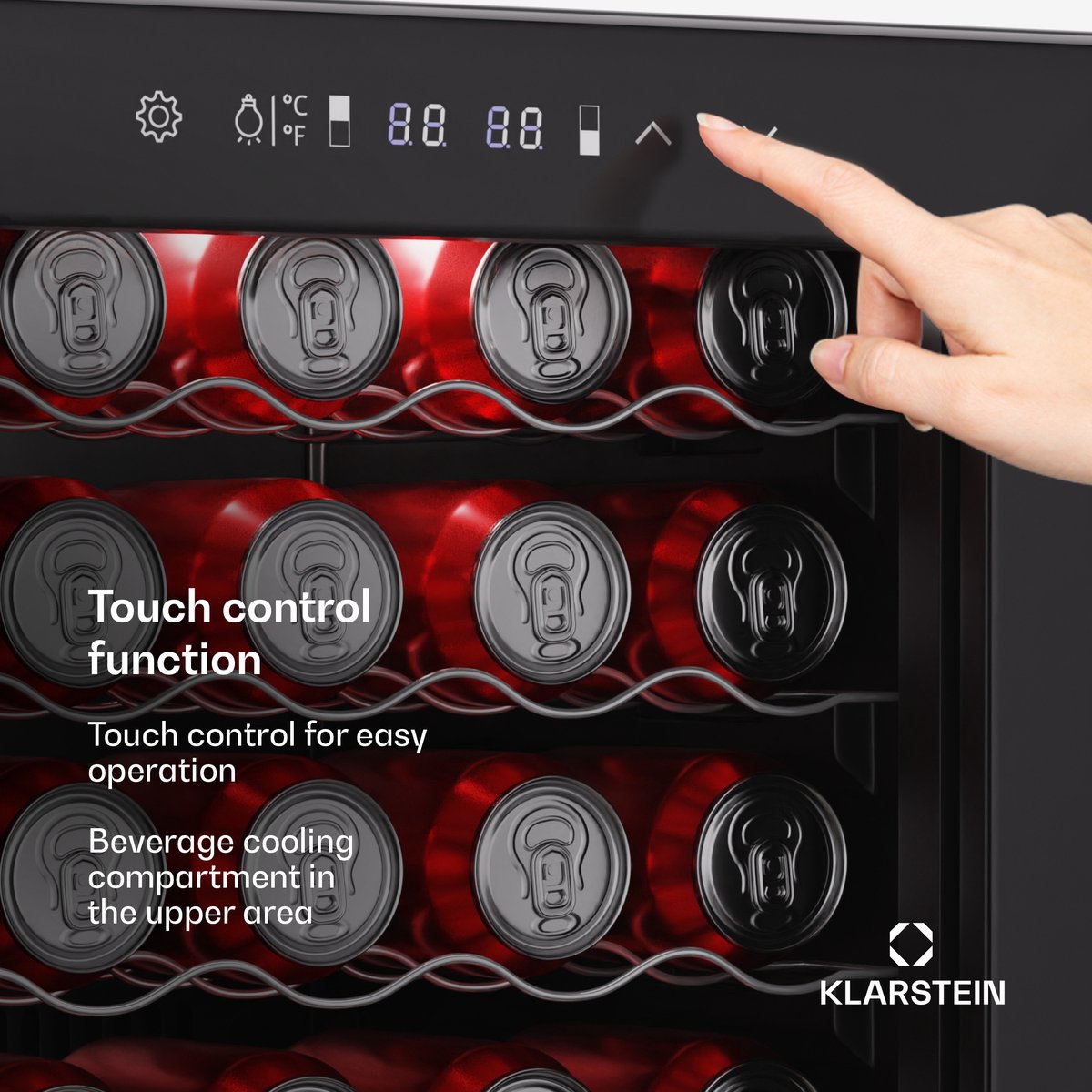Klarstein Bovella 55 Duo+ Wijnkoelkast - 55 Flessen - afbeelding 3